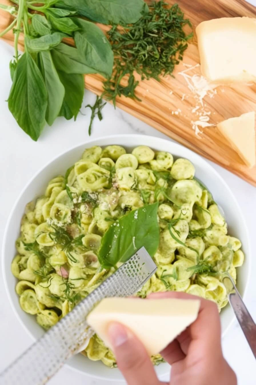 pesto and alfredo sauce