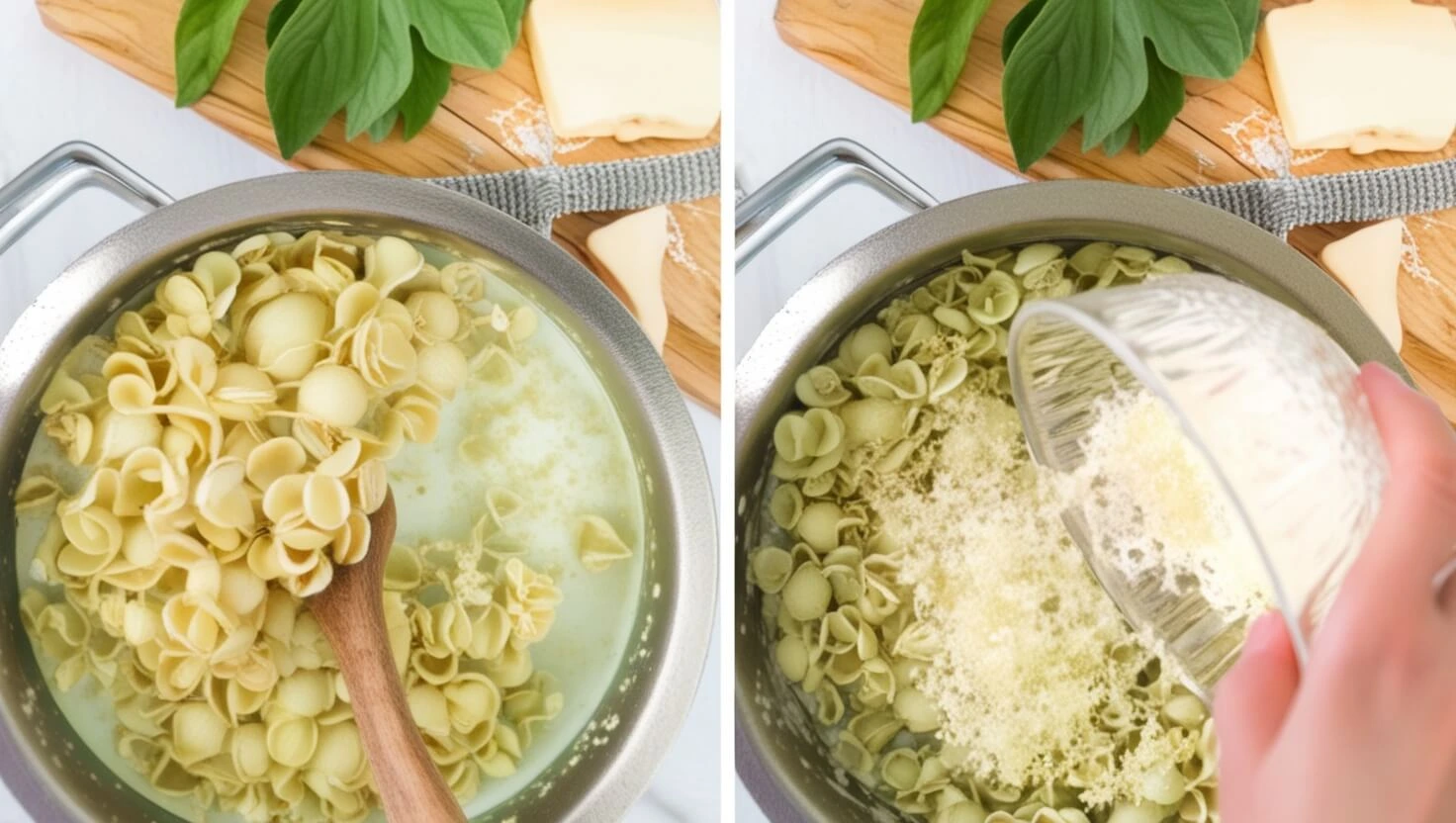 pesto and alfredo sauce